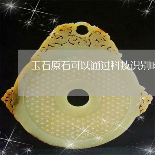 能否用科技識別玉石原石？